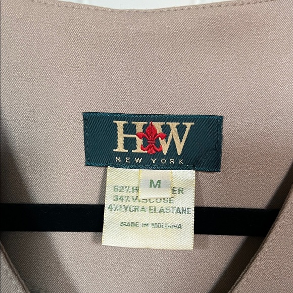 Vintage HW NEW YORK Tan Button-Up Vest - Picture 2 of 7